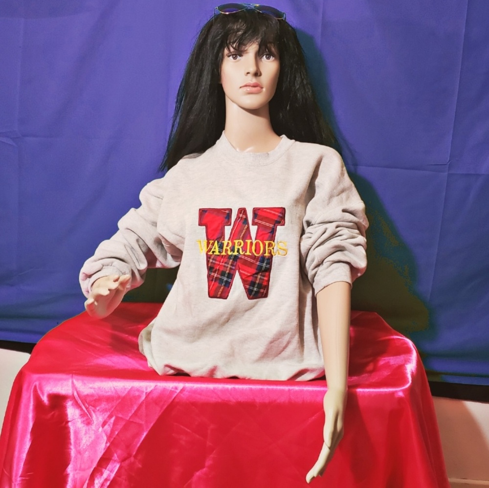 Light Gray Warriors college sweater